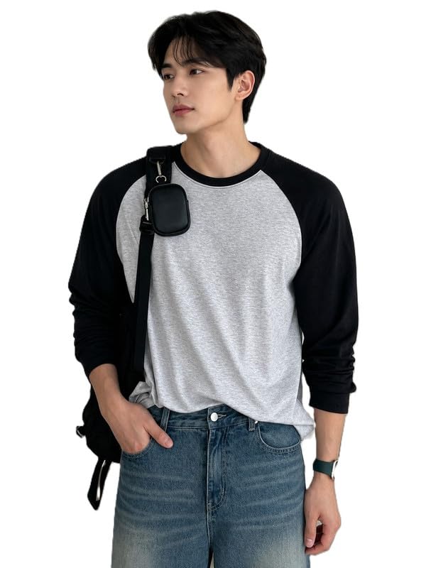 Image of Colorblock Men Round Neck Multicolor T-Shirt