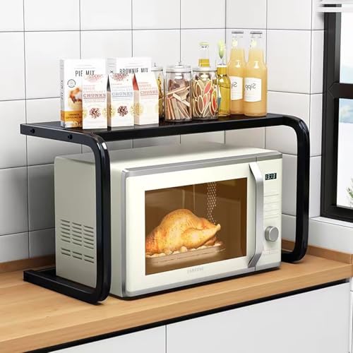 SHIHEER レンジラック トースター 隙間収納 レンジ上ラック 2段 幅さ自由伸縮調節可 キッチン収納 卓上 本棚 ラック デスク収納 ベイカー オーブンレンジ 冷蔵庫 電子レンジ置場 台 炊飯器用 レンジ用 トレイ 調味料 卓上 耐荷重 省スペース