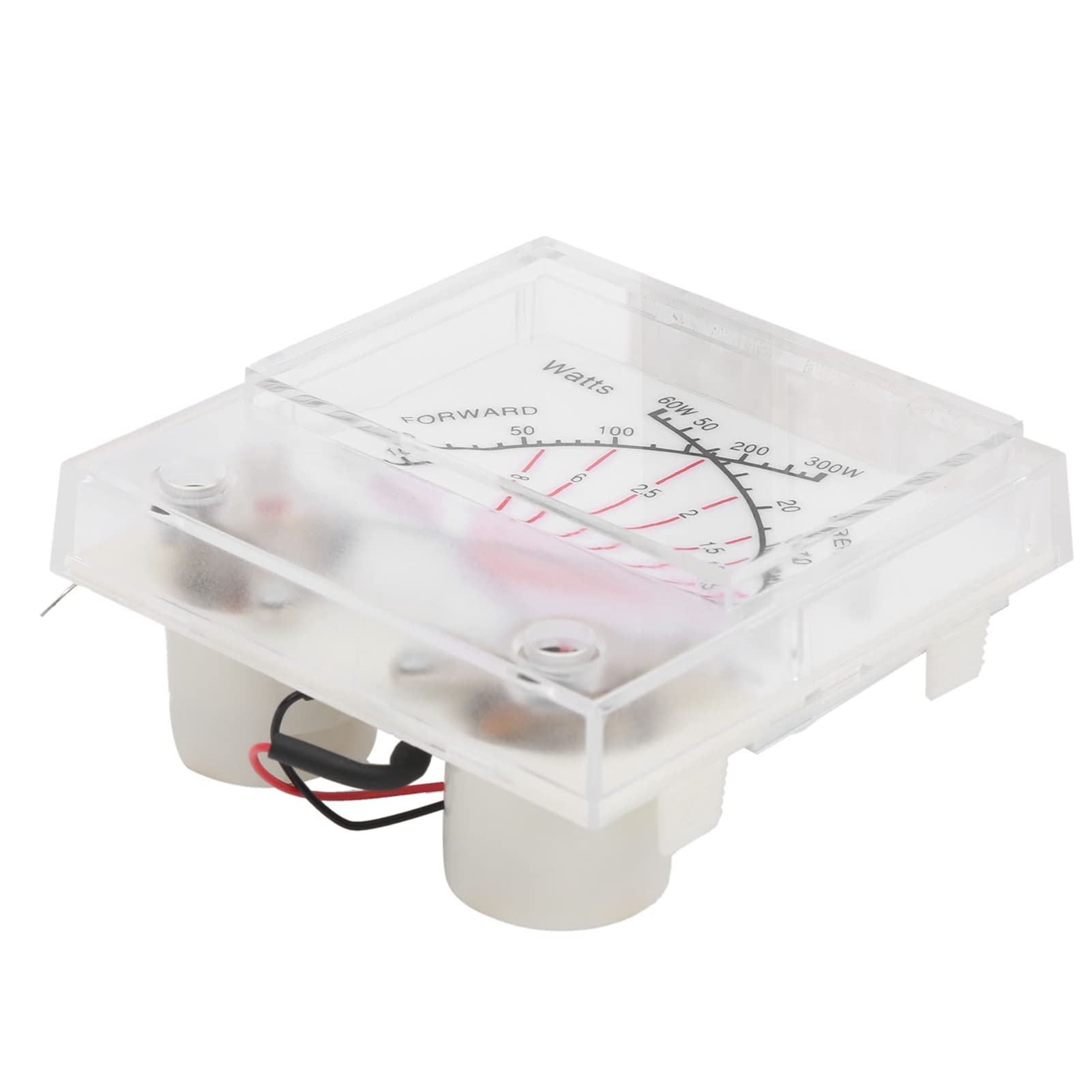 Misuratore di Potenza SWR, Misuratore a Doppio Puntatore, Misuratore di Watt Wattmetro SWR, Trasmettitore Misuratore di Potenza a Doppio Ago 60/300 W con Retroilluminazione per