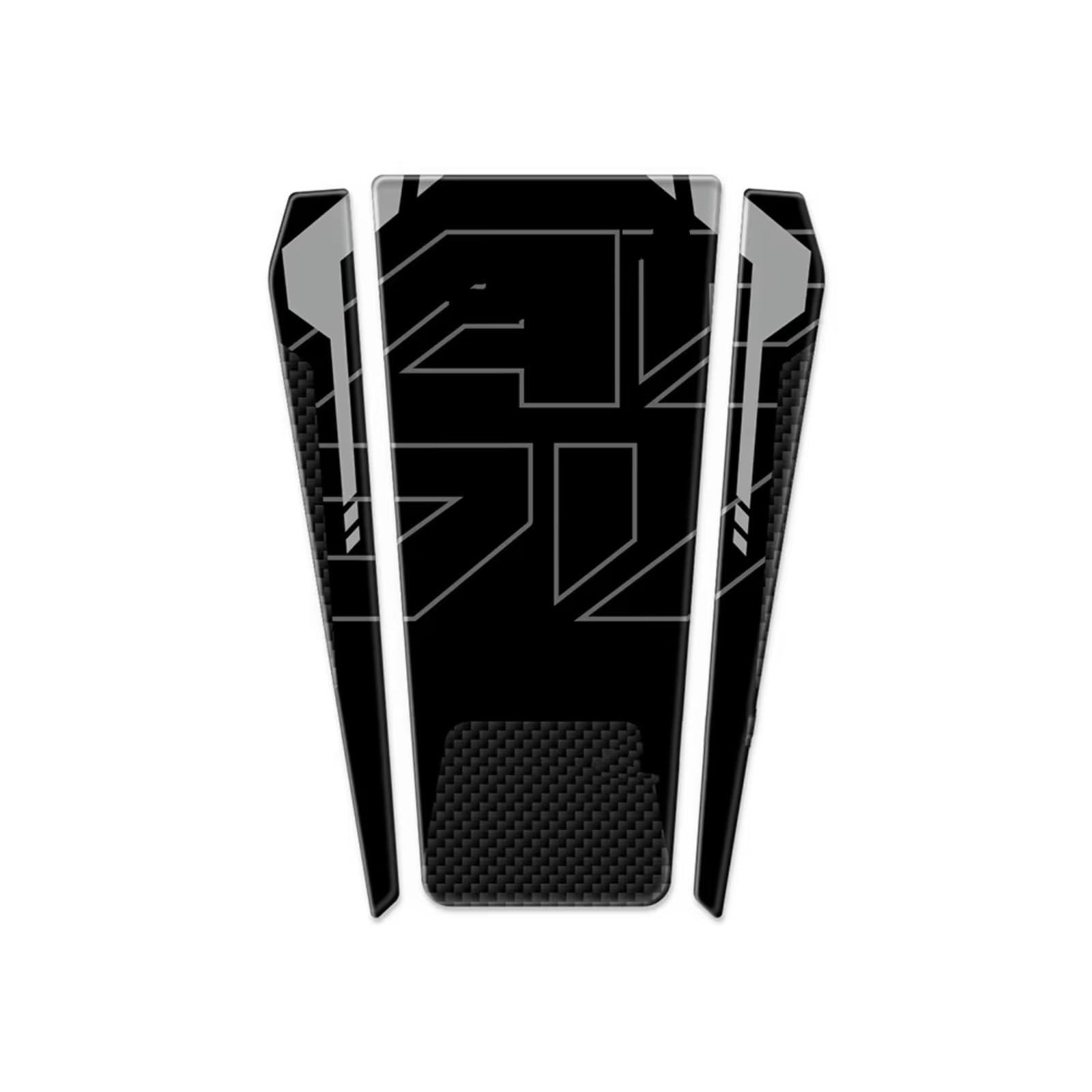 Compatibile Con X-ADV Per 750 2025 Carbon Look 3D Gel Moto Lato Serbatoio Grip Pad Protector Adesivo Impermeabile Antiscivolo Serbatoio(Shape-C)