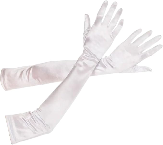 Lange Satin Handschuhe