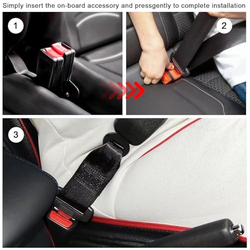 CUTIS Autoadapter, Komfortabel Universal Auto Zubehör Innenraum Befestigungen,Autozubehör Innenraum,Zubehör für Autositze Einfache Montage, für Meisten Modelle, 1 Stück (36cm/14.17 in) Schwarz