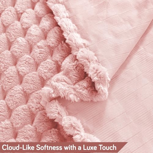Image of HOKIPO Luxury Rabbit Wool Plush Fluffy Sofa Cover for 1 Seater Sofa | Full Protection for Sofa Seat and Back | 'BunnySoft Series' (180x60 cm), Flamingo Pink (AR-6666-PNK)