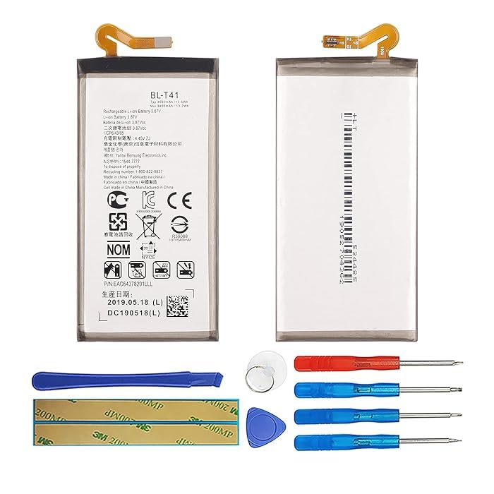 BL-T41 Battery for LG G8 ThinQ, Battery Replacement for LG G8 ThinQ LMG820QM7 LM-G820UMB LMG820UM0 LMG820UM1 LMG820UM2 LM-G820N with Repair Tool Set