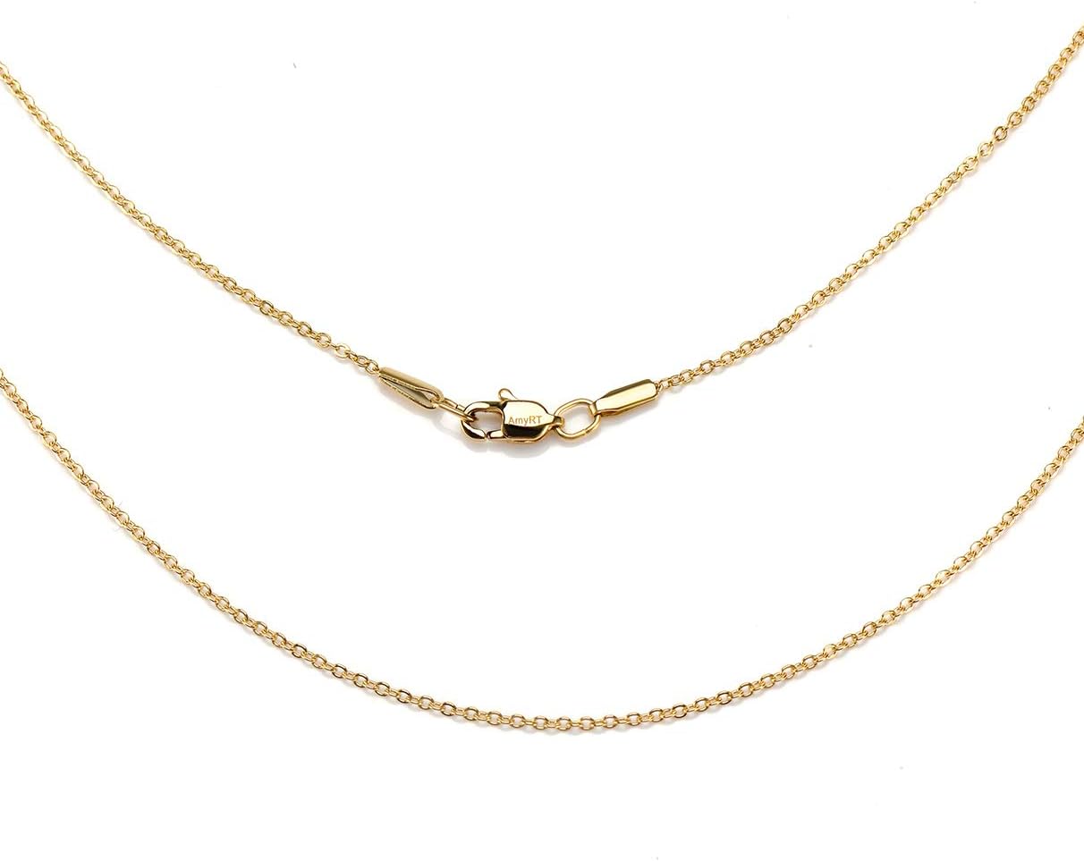 Jewelry 1.2mm Titanium Steel Black Gold Silver Cable Chain Necklaces for Women 16 to 30 in - Image 2