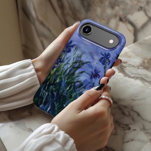 Coque iPhone 17 Air fleurie violette Esdot antichoc double couche - 2