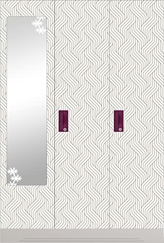 Image of CABANA HOMES (45cm x 125cm, 2 Rolls (12 sq. ft) Wall Stickers DIY Geometrical Wallpaper, 3D Self Adhesive, Living Room, Bedroom, Sofa Background, Ceiling, Gypsum Board, Office