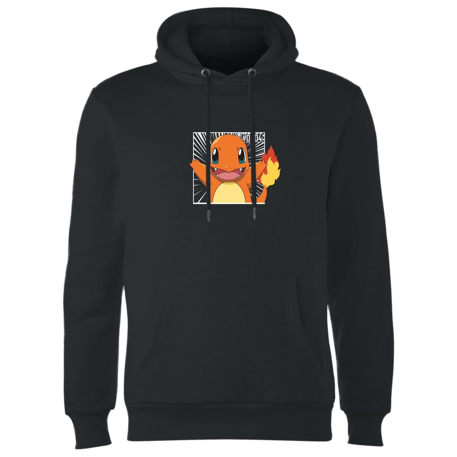 Pokemon Men's Black Pokédex Charmander #0004 Hoodie - | Size: Small