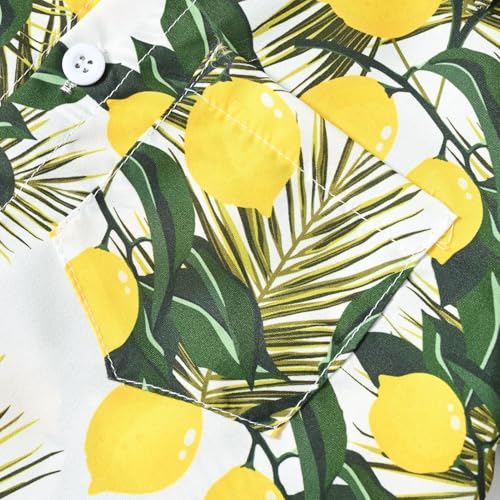 Chemise Hawaïenne à manches courtes pour des vacances à la plage en garçon 6-7 ans