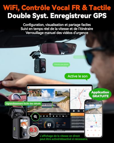 Dashcam 3 canaux VANTRUE E360 Plus la camera embarquée 360 de prestige