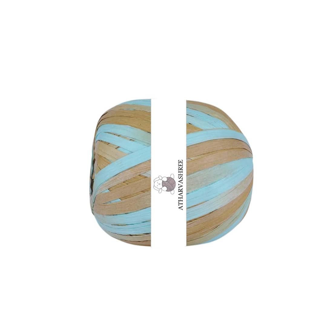 Natural Weave Raffia Yarn Brownlight Blue (Pack of 1)