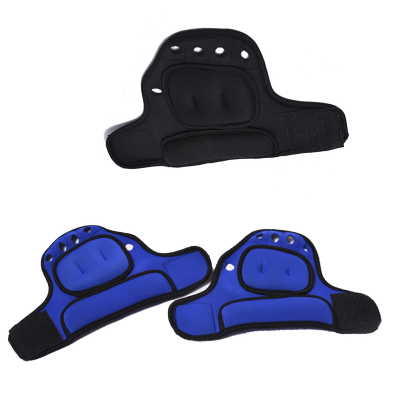 POPETPOP Guanti da Allenamento Zavorrati 1 Paio 1kg in Poliestere | Blu, per Jogging e Fitness Exercise, Design senza Dita, per Uomo e Donna