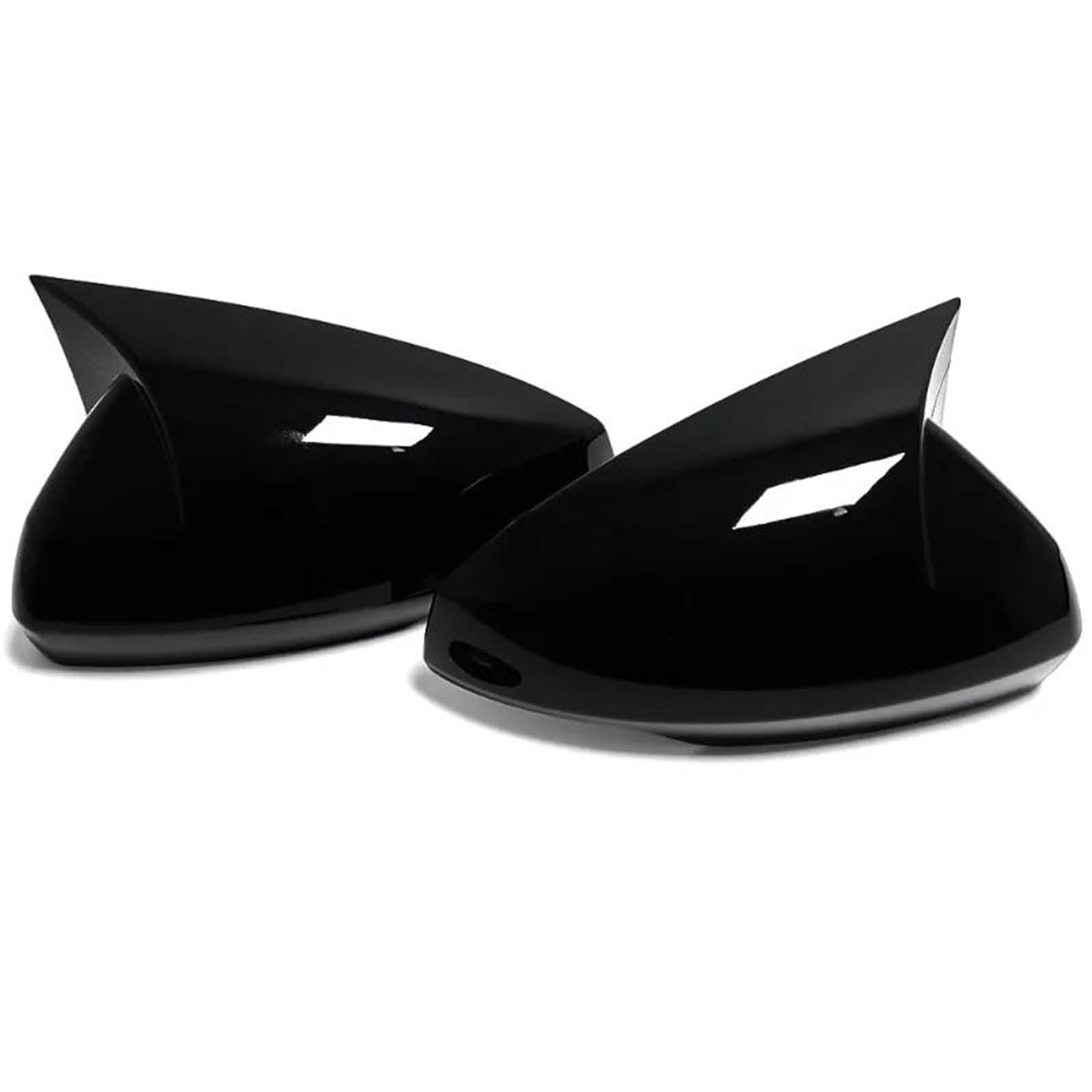 Car Rearview Side Mirror Cover Sticker Wing Cap Exterior Door Case Trim Carbon Fiber for A1 Sportback 2019-2023(Gloss Black)