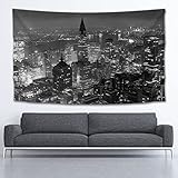 おしゃれ 壁掛け タペストリー 都市風景 タイムズ ナイトストリート ホームインテリア ファブリック装飾用品 北欧 アートプリント 壁掛け布 多機能装飾用品 350*270 模様替え 家庭飾り デザイン
