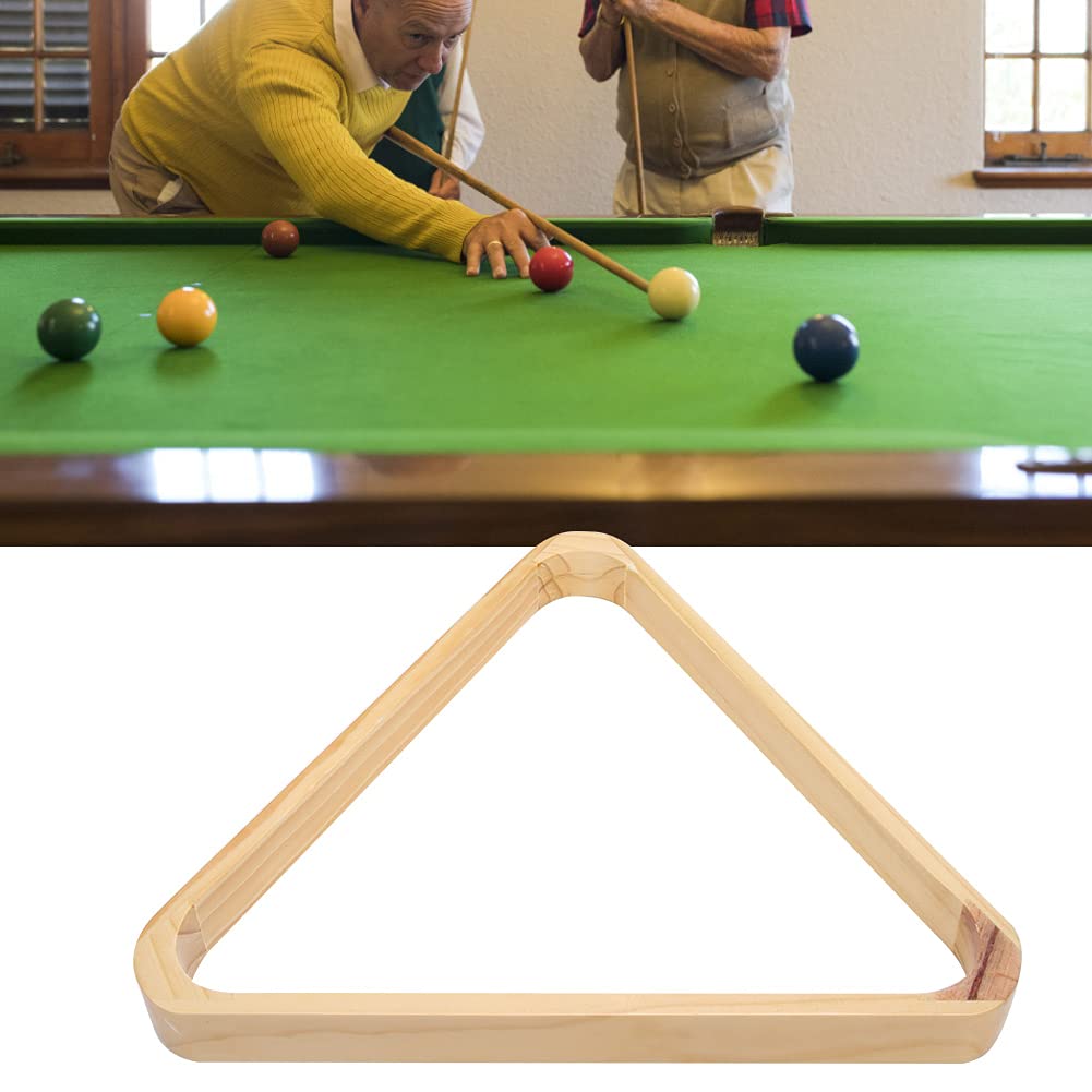 Estante para Bolas de Billar Triángulo de 8 Bolas de Madera Resistente