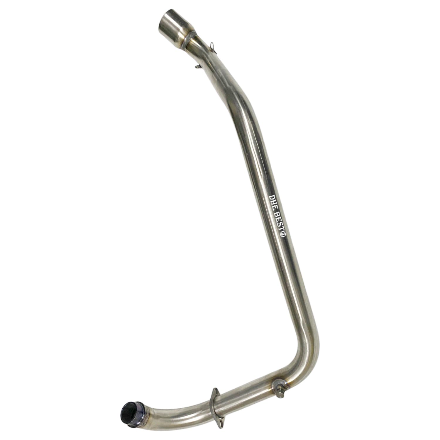 Dhe Best Bike Stainless Steel Exhaust Middle Muffler Bend Pipe Silencer Pipe with Sensor Latest 2025 Suitable for Hero Xtreme 125R-image-21