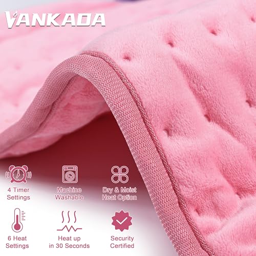 Image of Heating Pad Electric Heat Pad, Hot Heated Pad,Multiple Temp and Timer Settings,Suitable for Shoulders, Neck, arms, Abdomen, Back, Legs, etc