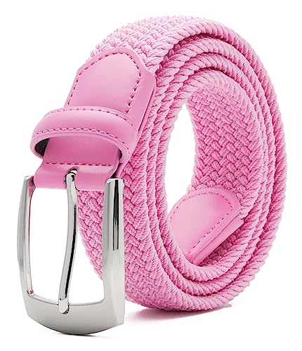 Image of Fabio Valenti Canvas Elastic Fabric Woven Stretch Braided Belts for Men Women Junior with Multicolored /Full Sizes