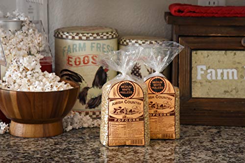 image for Amish Country Popcorn | 2-2 Lb Bags - Medium White Kernels | Old Fashi