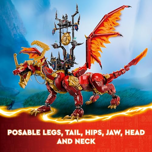 Image of Lego Kid NINJAGO Source Dragon of Motion Adventure Toy 71822 Building Blocks for 18+ Gift, 1716 Pcs
