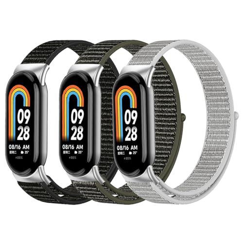 Correa de Nylon Compatible con Xiaomi Mi Band 9 y 8 miniatura 1