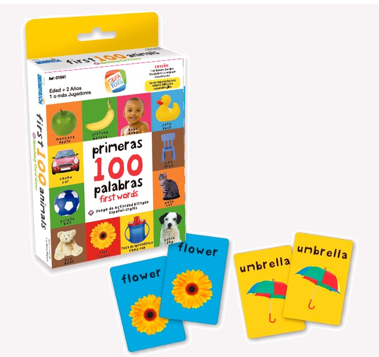 CEFA Toys Juego DE Tarjetas DE Memoria BILINGÜE ESPAÑOL-Ingles,