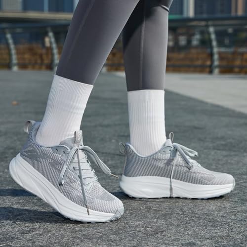 Image of ZOVE Womens Walking Shoes Cushioning Non-Slip Breathable Running Sneakers Tennis Comfortable Athletic Gym Workout Casual Shoes Lightweight Sports Cross Training Fashion Sneakers