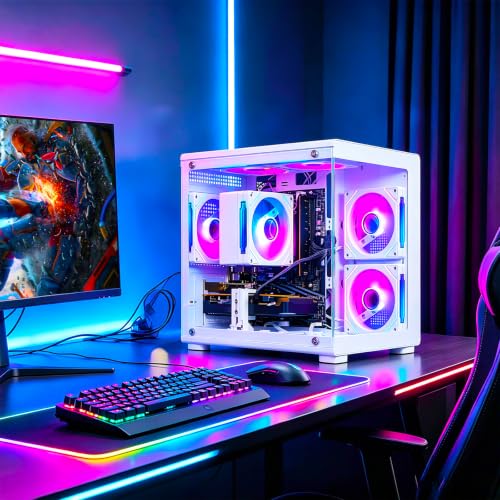 Image of Gaming PC Desktop Computer - Ryzen 7 4700LE, Radeon RX 6500XT 4GB | 512GB SSD, 16GB DDR4 3200MHz RAM, WiFi 6 for 1080p Gaming, Streaming, Esports, School & Home Office