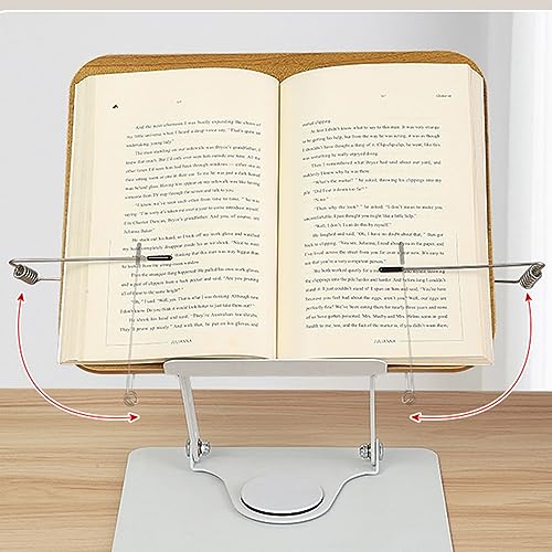 Support de lecture de bureau en bois marron au design minimaliste