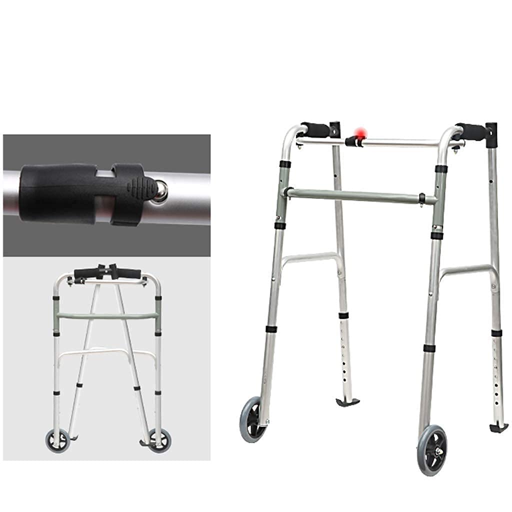 Chodziki dla seniorów Rama do chodzenia Aluminiowe pomoce do chodzenia Składany regulowany chodzik z siedziskiem Odpowiedni dla osób starszych Niepełnosprawny chodzik, Trwała pomoc w poruszaniu się