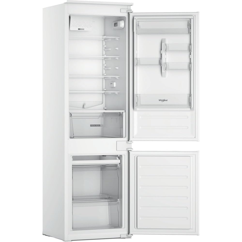 Whirlpool WHC18D011A2- Frigorifero da Incasso con Congelatore a 3 Cassetti, 5 Ripiani in Vetro, Regolazione Temperatura Automatica, Silenzioso - Elettrodomestici Cucina, Classe D, 54Lx177Hx54,5P