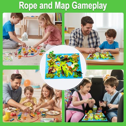 Toynificent Juego de Ajedrez Magnetico, Juego Imanes Cuerda con 20 Dinosaurio, Juego de Estrategia Magnetico, Divertido Juegos de Imanes de Mesa para Fiestas Viajes y Reuniones Familiares - imagen 6