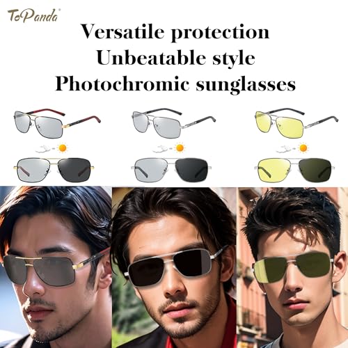 Image of Foldable Vision Glasses, UV400, Polarized lenses, Anti-Blue Light, photochromic lenses