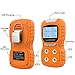 XLA Alert Portable Gas Detector, Gas Clip 4 Gas Monitor Meter Tester Analyzer, Rechargeable LCD Display Sound Light Shock Air Quality Tester, 2 Year Detector…