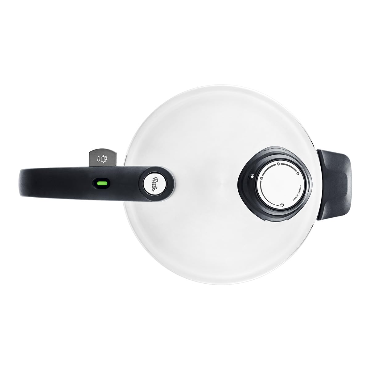 Fissler Vitavit Premium Pentola a pressione in acciaio inox 1.8 L, 18 cm, 4 livelli di cottura, incluso inserto, adatta a fornelli a induzione