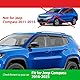 Goodyear Windabweiser für/kompatible mit Jeep Compass 2016-2025 SUV - Stick-on Regenabweiser - Autofenster Regenschutz - Ermöglichen Frischluft - Waschstraßenfest - Einfache Montage 6 Set