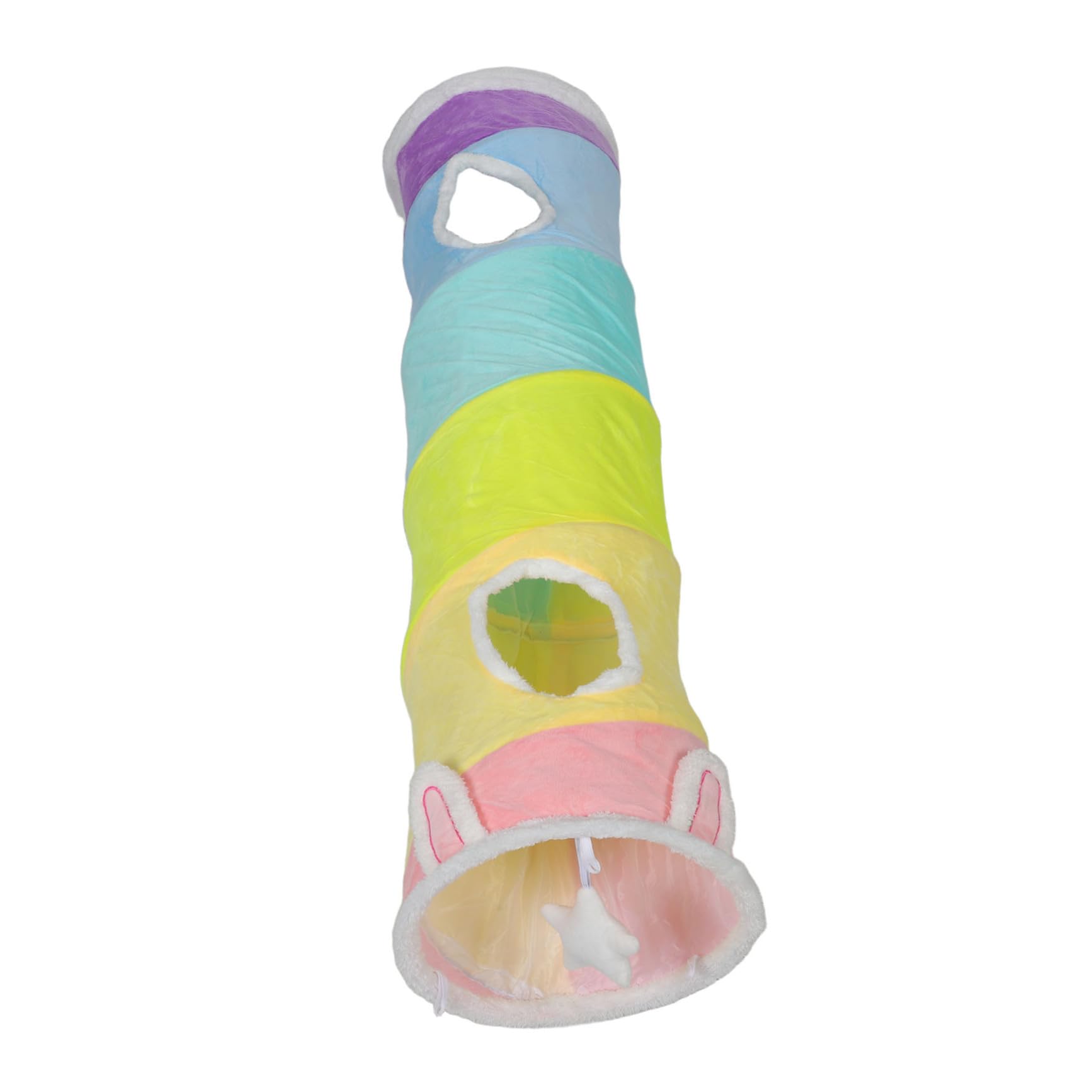 Túnel para gatos en casa: juguete plegable y arrugado para el ejercicio interior