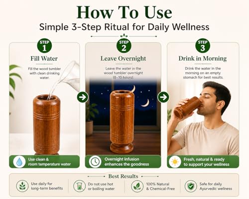 Image of XOMARK Vijaysar Wooden Glass Tumbler 100ml | Natural Ayurvedic Drinking Cup for Diabetes Wellness | Handcrafted Water Glass | Eco-Friendly Traditional Wood Cup for Daily Use