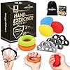 roygra Grip Strength Trainer (8 Pack), Forearm Strengthener, Stress Balls for Adults, Hand Strengthening Devices, Wrist Finger Strengthener, Physical Therapy Exercise Equipment, Golf Baseball Climbing