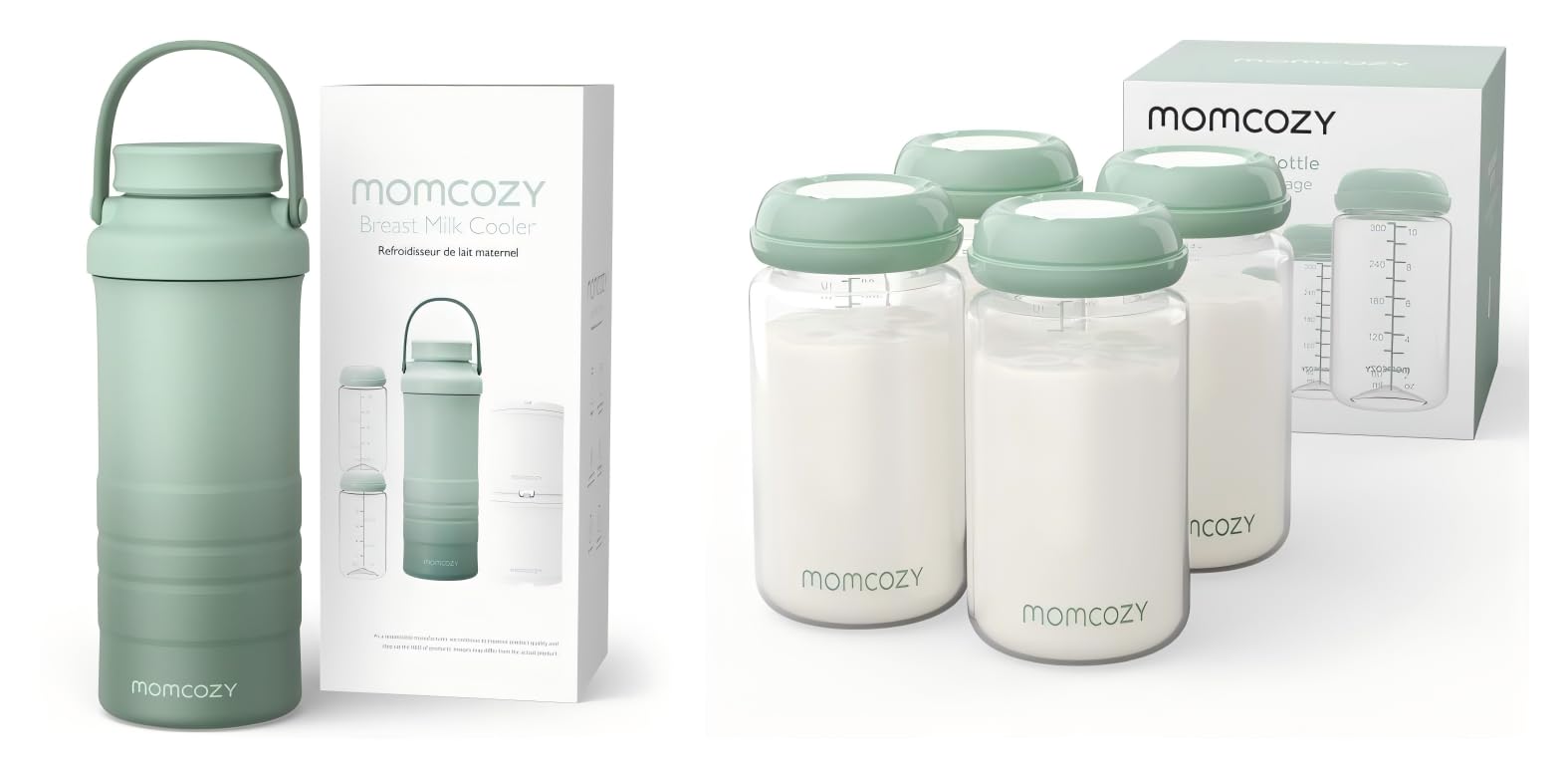 Momcozy Tragbarer Muttermilchkühler für draußen (628 ml), 360°- langzeitige Gesamtkühlung, & Natürliche Baby Bottle Muttermilch Bewahrung