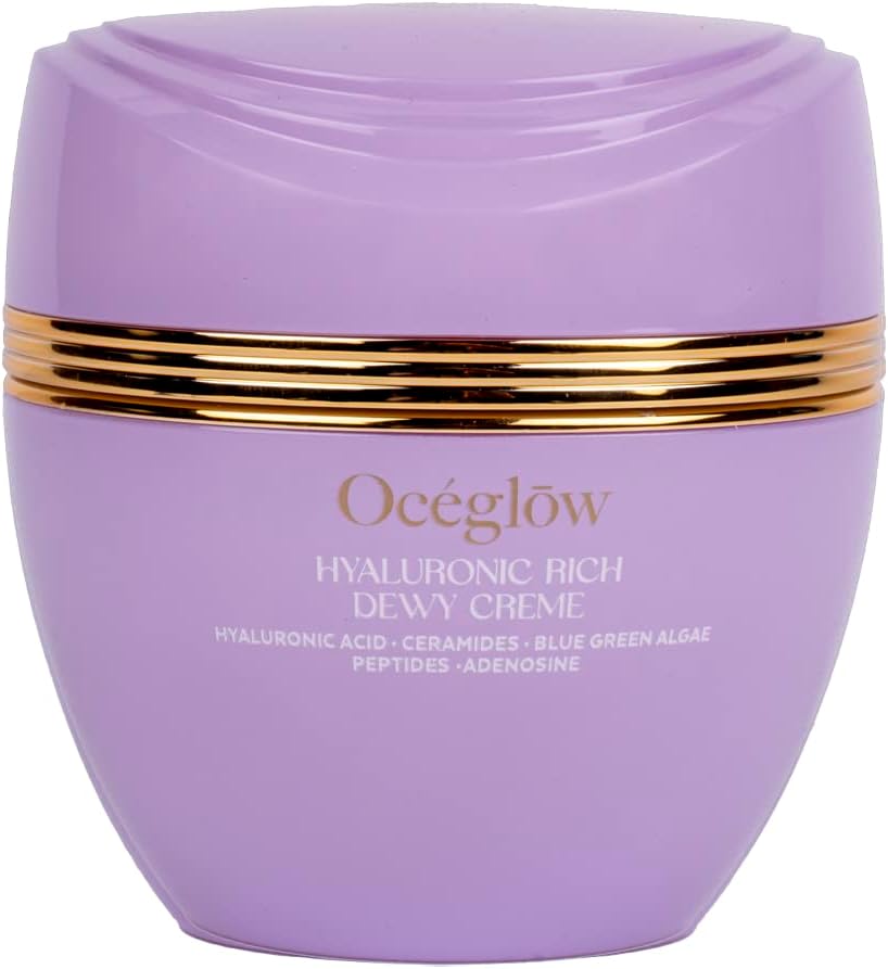 Oceglow Hyaluronic Acid Face Moisturizer for Acne Prone Skin | 48 Hours Hydrating Face Cream with Ceramides | Glowing Face Moisturizer for Women & Men | All Skin Types | 50ml