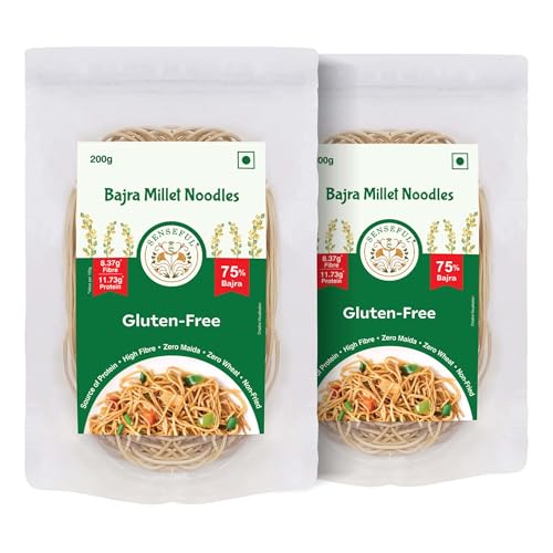 Image of SENSEFUL Bajra (Pearl) Millet Gluten-Free Noodles Pack of 2-200 gm Each