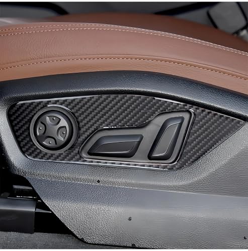 Pegatinas de panel interior para Q7 2017 2018 y cubiertas decorativas de asiento 4