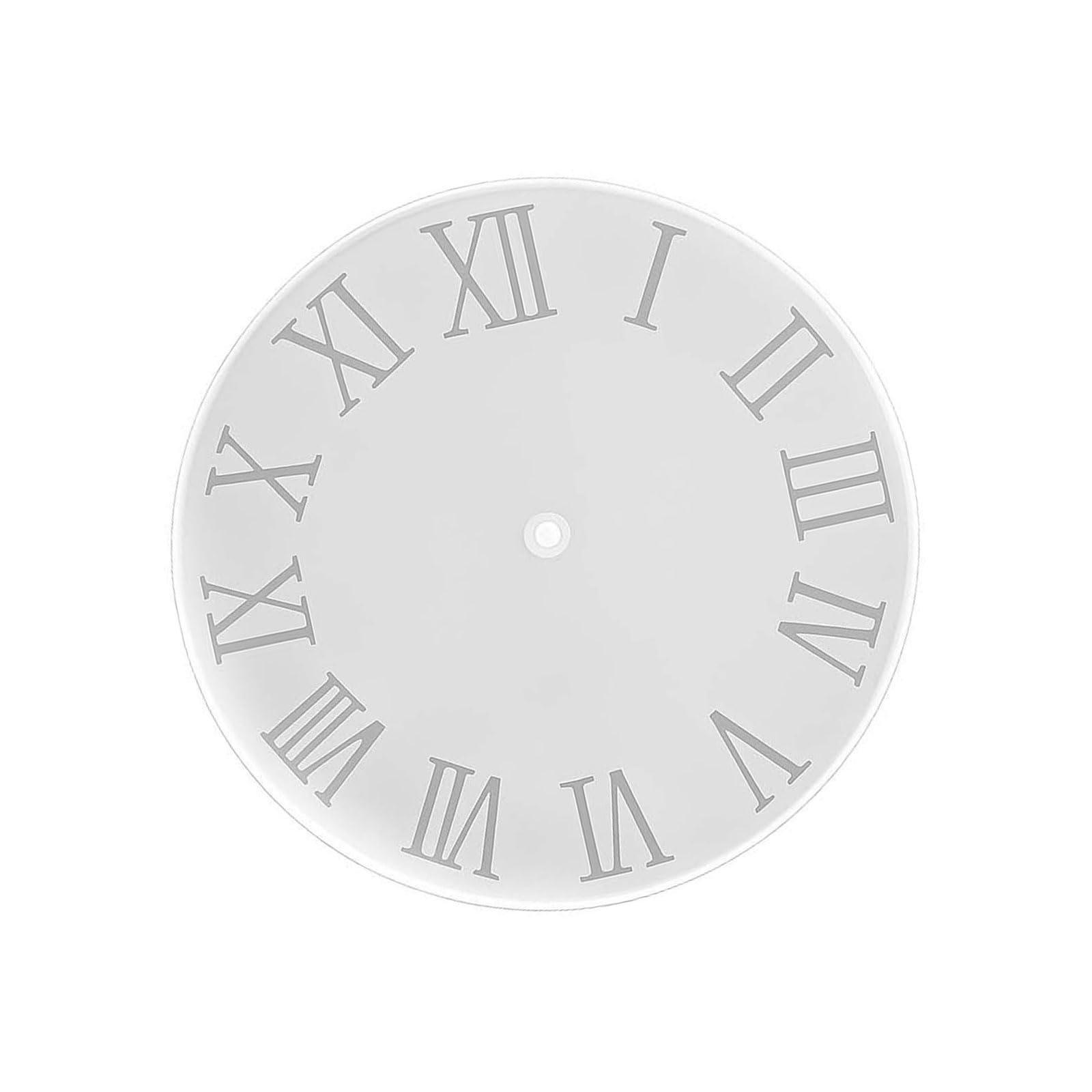 Linvimia Roman Numerals Clock Silicone Molds Food Grade Silicone for Making Wall/Desk Clock Epoxy Resin Art Project Glass Effect Cast