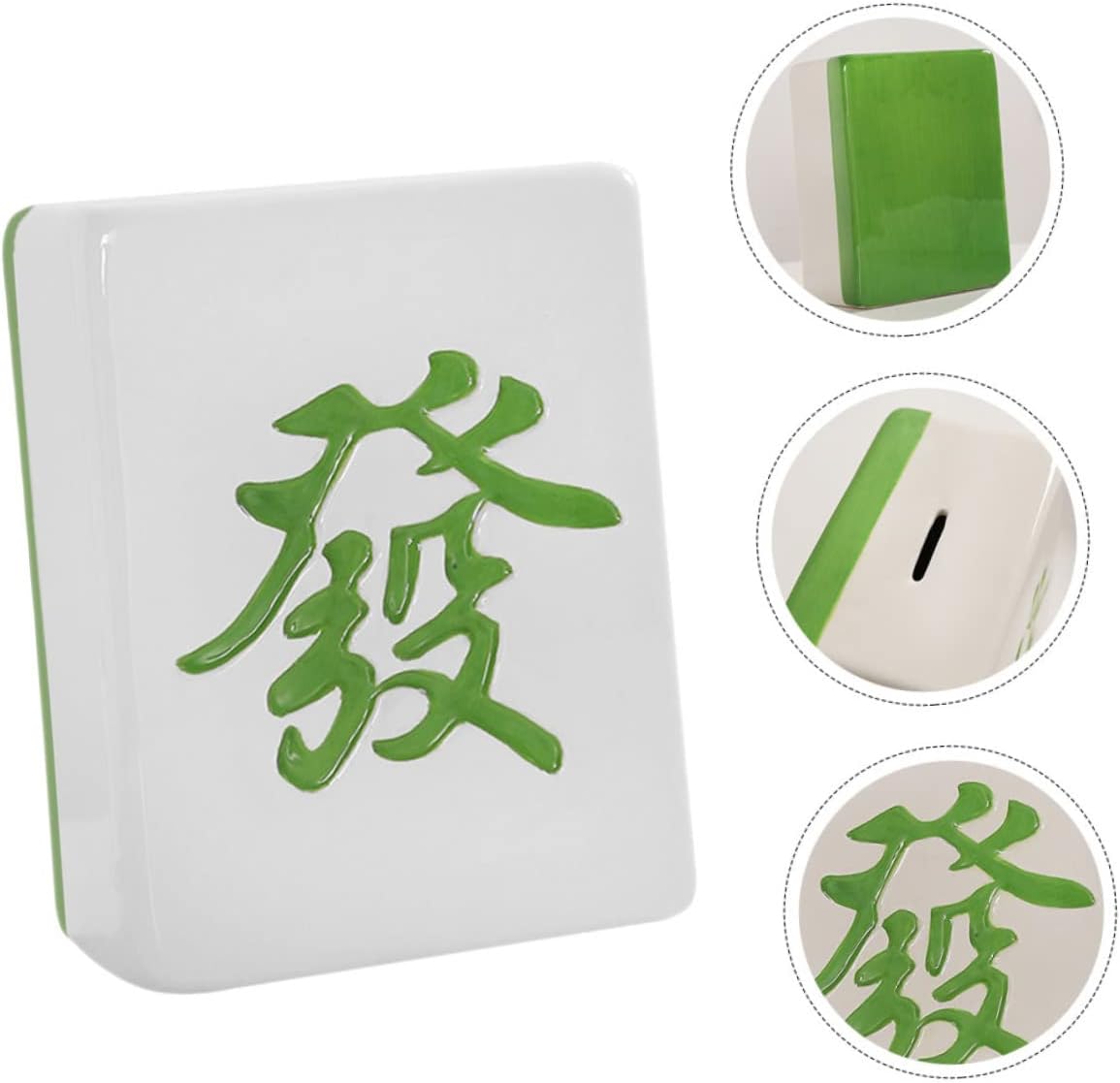 Kisangel Mahjong Boys and Girls Storage Bank Decorative Coin Jar for Boys Girls