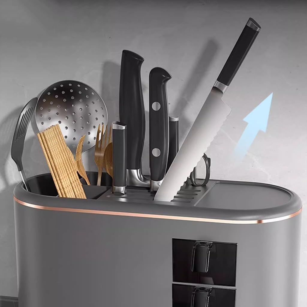 JSEIAJB Kitchen Storage Racks Seasoning Storage Racks Seasoning Boxes Chopsticks Racks and Knives