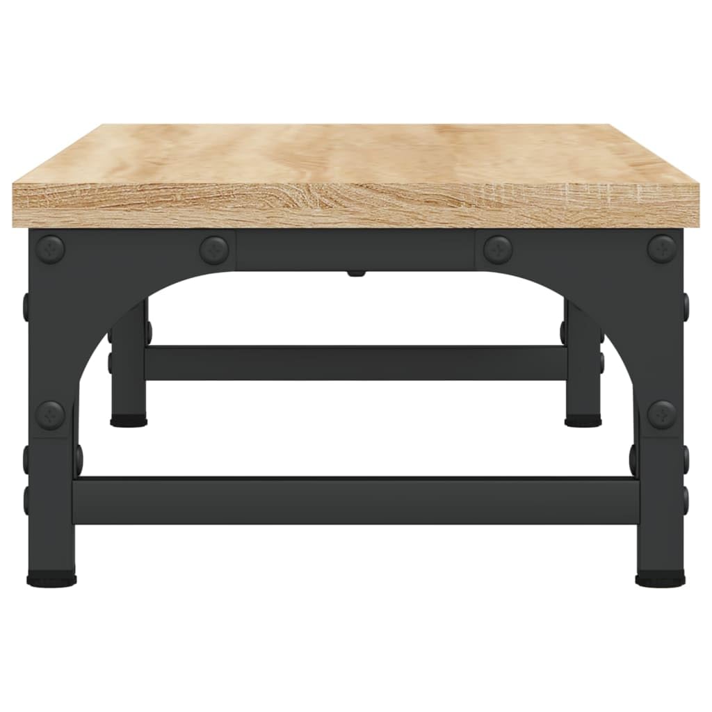 Supporto per monitor in rovere Sonoma, 55 x 23 x 14 cm, rialzo per monitor in legno, supporto ergonomico per monitor con gambe regolabili, per ufficio e scrivania