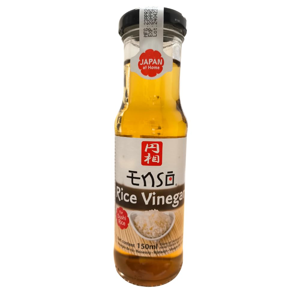 Vinagre De Arroz | Enso 150 Ml - Botella De Cristal, Sabor Suave Y Dulce, Vinagre De Arroz Para Sushi, Ideal Para Aderezos, Marinados Y Platos Agridulces, 100% Natural