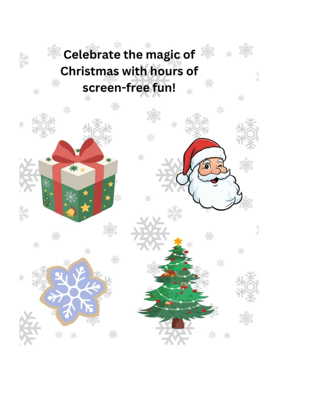 Christmas Fun Coloring Book: 32 Pages of Adorable Christmas and Fun
