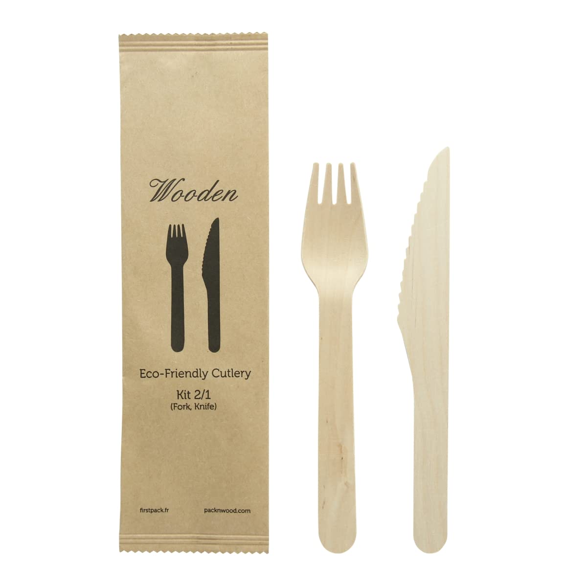Amazon.com: PacknWood 210COUVB2K-Bamboo Cutlery Kit 2/1 for